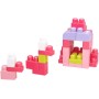 FISHER PRICE MEGA BLOKS Stavebnice 60 dílků v plastové tašce pro holky