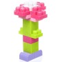FISHER PRICE MEGA BLOKS Stavebnice 60 dílků v plastové tašce pro holky
