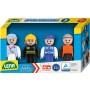 LENA Baby Truxx modrá sada figurek 8cm 4ks v krabici plast