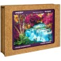 PUZZLER DŘEVO Barevný vodopád 30x21cm dekorativní skládačka 250 dílků