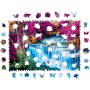 PUZZLER DŘEVO Barevný vodopád 30x21cm dekorativní skládačka 250 dílků