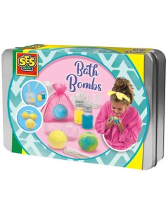 SES CREATIVE Výroba koupelových solí kosmetická laboratoř v plechové krabičce