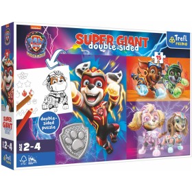 TREFL PUZZLE GIANT Oboustranné Paw Patrol 60x40cm 15 dílků skládačka 3v1