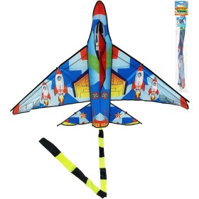 Drak létající letadlo 140cm raketa v sáčku plast nylonový