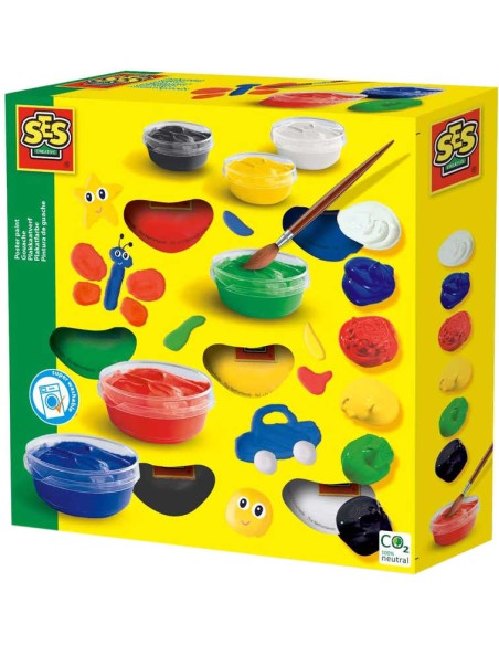 SES CREATIVE Barvy plakátové kreativní set 6 barev v krabici