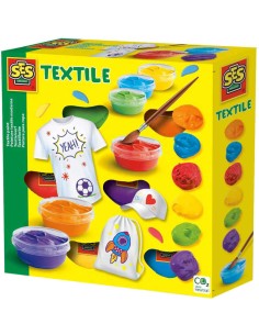 SES CREATIVE Barvy na textil 6ks kreativní set v krabici