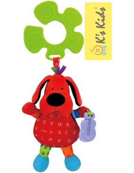 K´S KIDS Pes Patrick S úchytem Na kočárek Textilní pejsek BABY