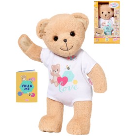 ZAPF BABY BORN Medvídek bílý obleček set s doplňky pro panenku PLYŠ