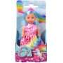 SIMBA Panenka Evička duhová princezna barevné vlásky 3 barvy