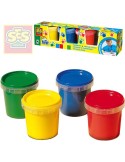 SES CREATIVE Baby moje první barvy prstové set 4 tuby 150ml smývatelné