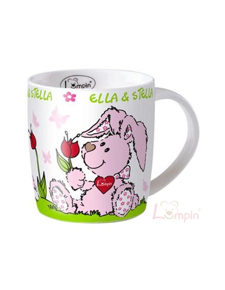 LUMPIN Hrníček dětský Ella a Stella 9cm s obrázkem keramický