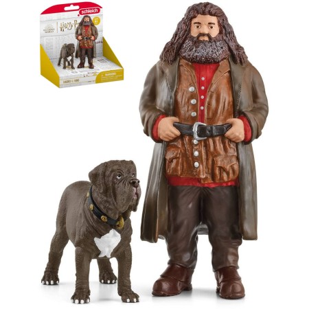 SCHLEICH Harry Potter set figurka poloobr Rubeus Hagrid + pes Tesák plast