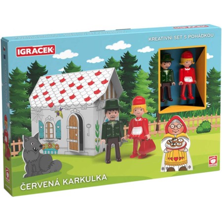 EFKO IGRÁČEK Červená Karkulka kreativní set se 2 figurkami a pohádkou