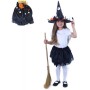 KARNEVAL Šaty halloween čarodějnice sukýnka tutu + klobouk KOSTÝM
