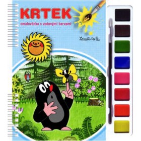 AKIM Omalovánky set s barvami a štětcem Krtek (Krteček) 3