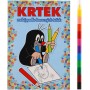 AKIM Maluj podle barevných teček Krtek (Krteček) omalovánky s voskovkami