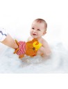 HAPE Baby žínka na umývání medvídek s kačenkou do vany na koupání
