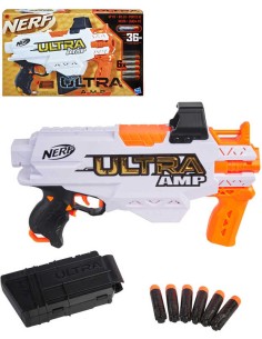 HASBRO NERF Ultra AMP herní set blaster + 6 šipek na baterie