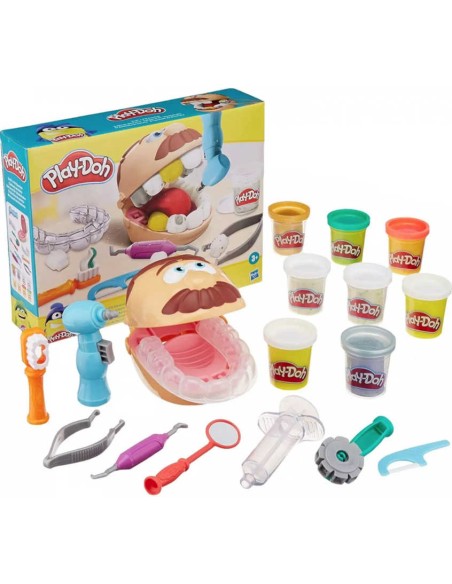 HASBRO PLAY-DOH Zubař Doktor Drill and Fill set modelína s nástroji