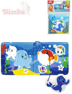 SIMBA Baby knížka magická do vany s přívěskem mořská zvířátka do vody