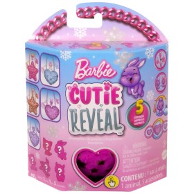 MATTEL BRB PLYŠ Kabelka Barbie Cutie Reveal 5 překvapení 5 druhů