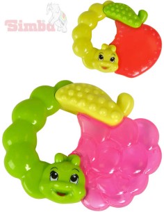 SIMBA Baby kousátko s housenkou Malina / Jablko pro miminko