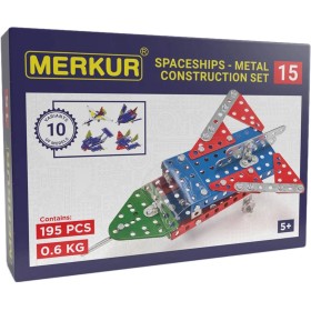 MERKUR M 015 Raketoplán 195 dílků *KOVOVÁ STAVEBNICE*
