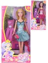 Panenka fashion 30cm set s náhradními šaty a módními doplňky 2 druhy