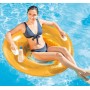 INTEX Plavací dětské křeslo 119cm nafukovací kruh s úchyty 3 barvy na vodu 58883