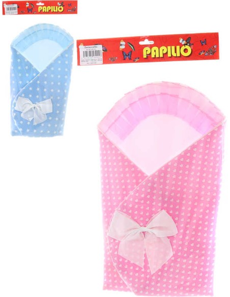 Zavinovačka pro panenku miminko 60x60cm s mašlí 2 druhy v sáčku