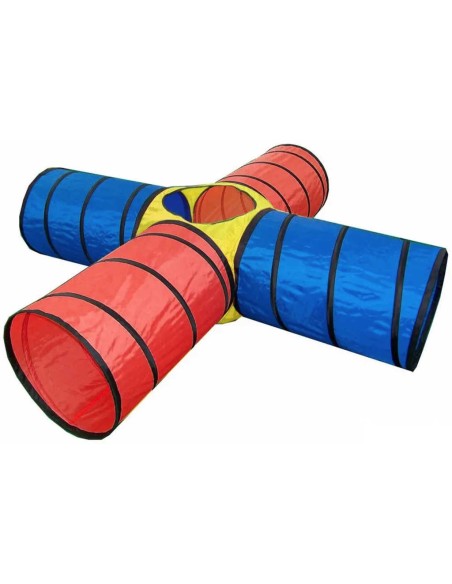 Tunely dětské prolézací 250x250x48cm set prolézadlo kříž v krabici