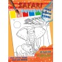 AKIM Omalovánky Stačí přidat vodu! Safari set s barvami a štětcem