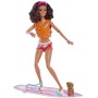 MATTEL BRB Panenka Barbie surfařka herní set s doplňky v krabici
