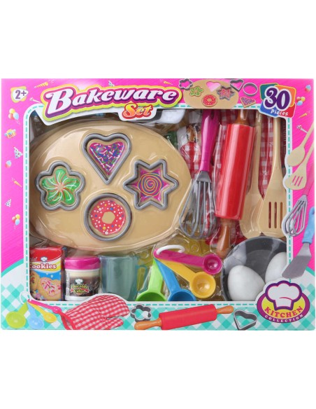 Nádobí dětská sada na pečení s potravinami a doplňky set 30ks v krabici plast