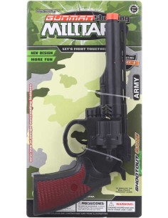 Puška revolver army plastový 26cm dětská zbraň kolt černý