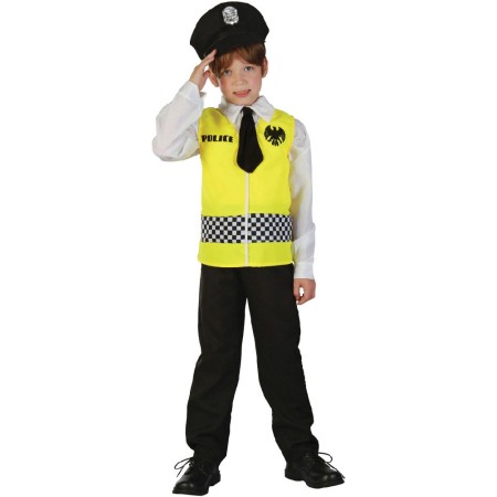 KARNEVAL Šaty policajt vel.M (120-130 cm) 5-9 let KOSTÝM