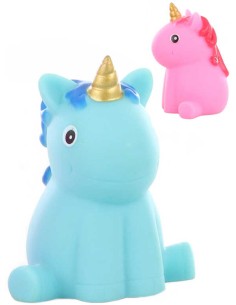 Svíticí jednorožec 7cm na koupání do vany do vody na baterie Světlo 2 barvy