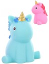 Svíticí jednorožec 7cm na koupání do vany do vody na baterie Světlo 2 barvy