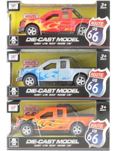 Auto Jeep 12cm model kovový zpětný chod 3 barvy v krabici