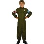 KARNEVAL Šaty vojenský pilot vel.M (120-130cm) 5-9 let *KOSTÝM*