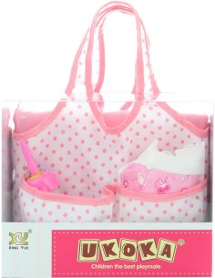 Kojenecká taška přebalovací set s doplňky 6ks pro panenku miminko