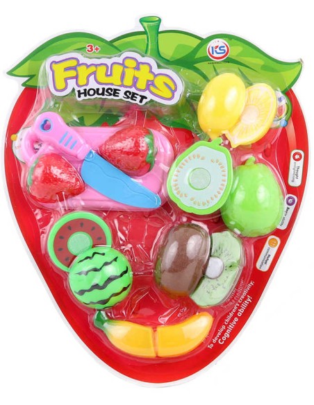 Kuchyňská krájecí sada ovoce na suchý zip s prkýnkem a nožíkem plast