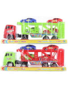 Kamion set přepravník se 4 autíčky plast blister