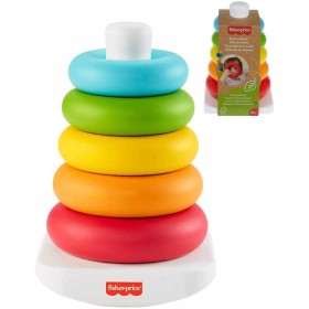 FISHER PRICE Baby kroužky navlékací stohovací na tyči ECO pro miminko