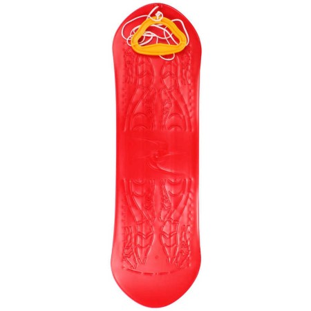 PLASTKON Kluzka dětský snowboard prkno na sníh bez vázání Červené