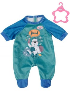 ZAPF BABY BORN Sametové dupačky modré 43cm pro panenku miminko