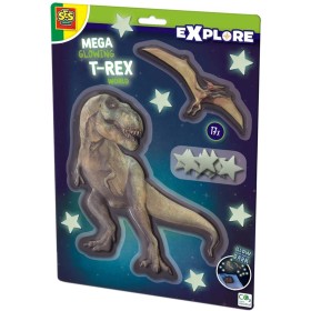 SES CREATIVE Explore Dinosauři s hvězdami nástěnná dekorace ve tmě svítící