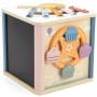 VIGA DŘEVO PolarB Box s aktivitami xylofon / vkládačka / provlékací labyrint 8v1