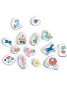 SES CREATIVE Baby vodolepky pěnové pohádkové postavy set 14ks v krabici