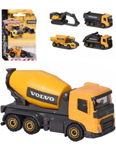 MAJORETTE Auto Volvo 8cm kovové pracovní 6 druhů na kartě